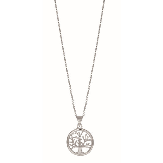 Royal Chain Silver Mini Tree of Life Necklace AGP1578