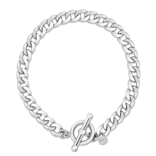 Royal Chain Silver La Gourmette Toggle Necklace AGRC11397