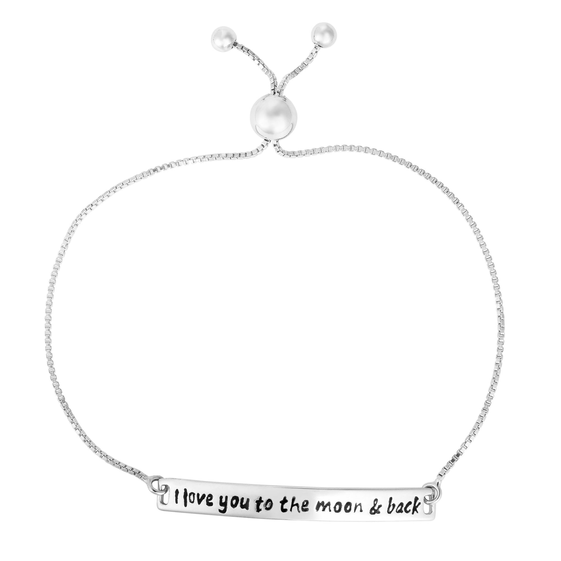 Royal Chain Sterling Silver Bar Friendship Bracelet AGRC1805