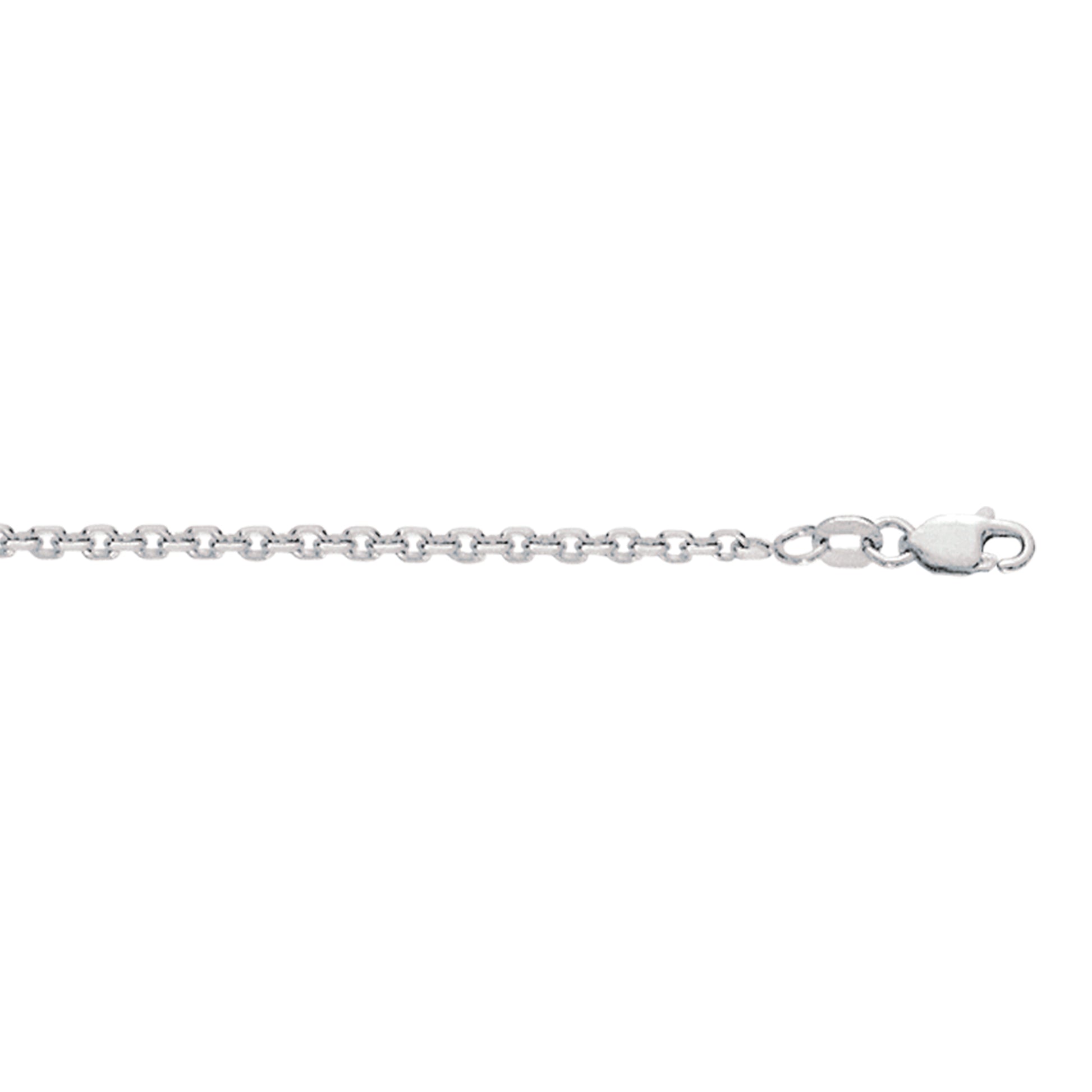 Royal Chain Silver 2.75mm Diamond Cut Cable Chain AGRCAB060