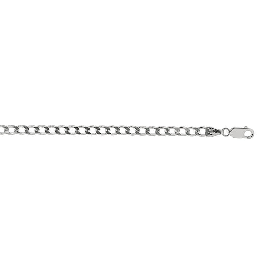 Royal Chain Silver 3.7mm Comfort Curb Chain AGRCRB100