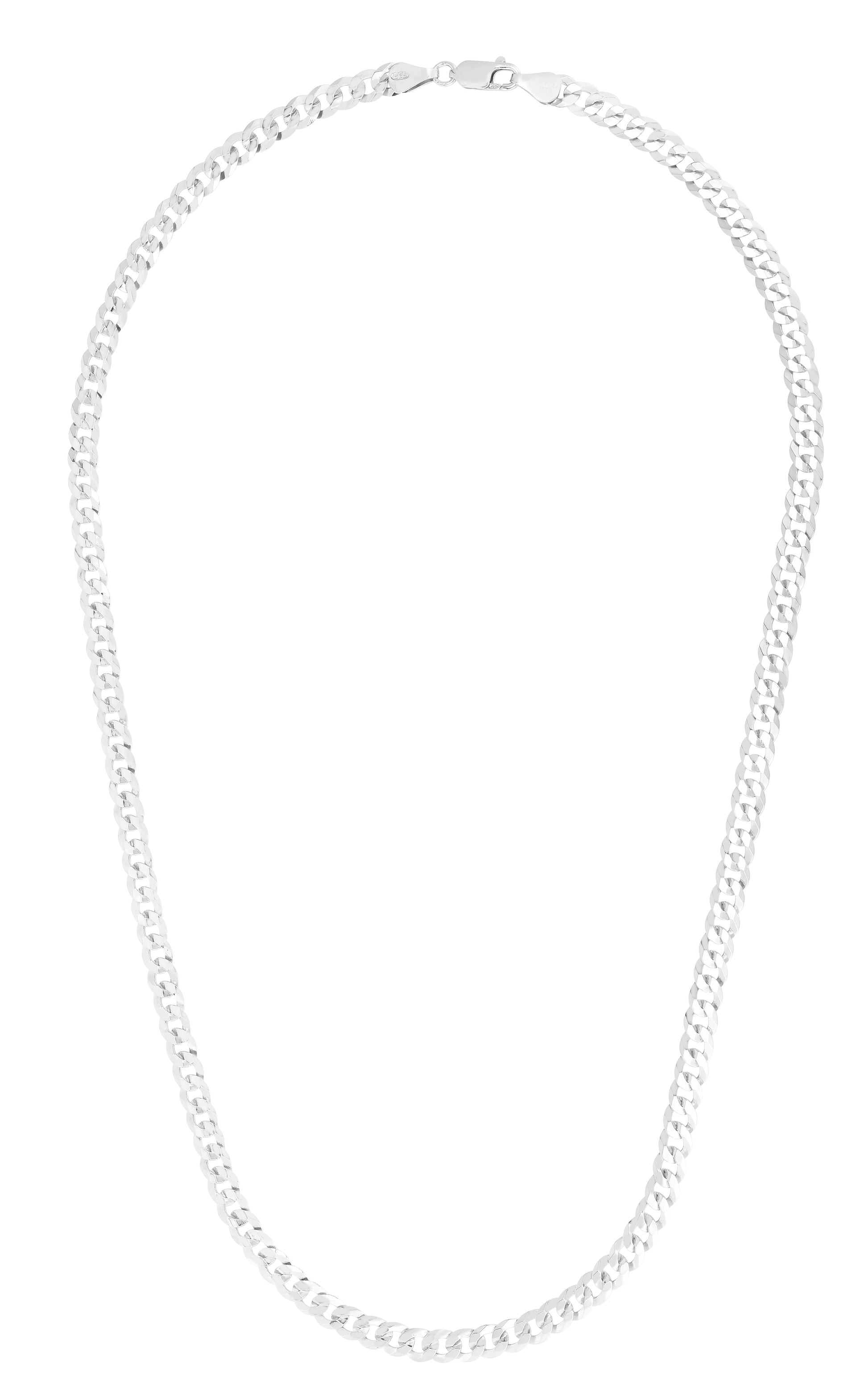 Royal Chain Silver 7mm Comfort Curb Chain  AGRCRB180