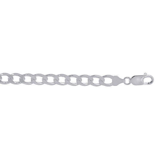 Royal Chain Silver 7.8mm Comfort Curb Chain  AGRCRB200