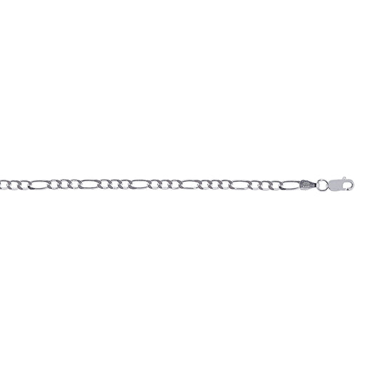 Royal Chain Silver 3mm Figaro Chain AGRFIG080