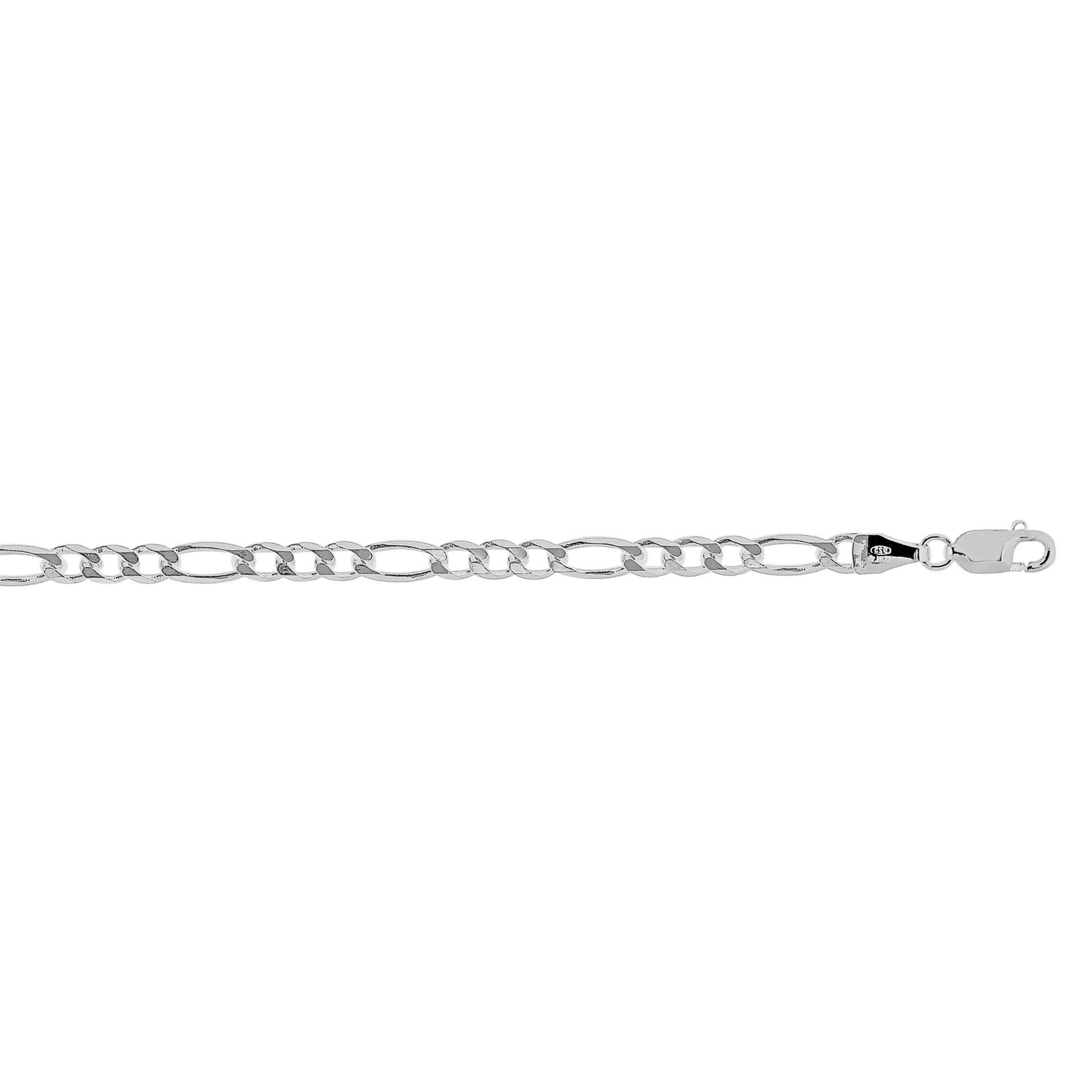 Royal Chain Silver 3.7mm Figaro Chain AGRFIG100