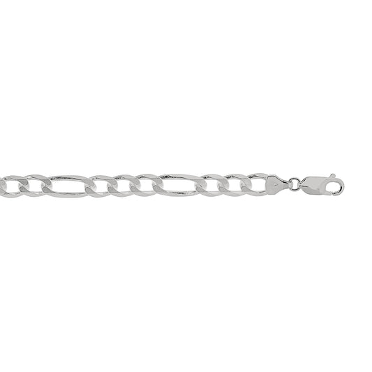 Royal Chain Silver 7mm Figaro Chain  AGRFIG180