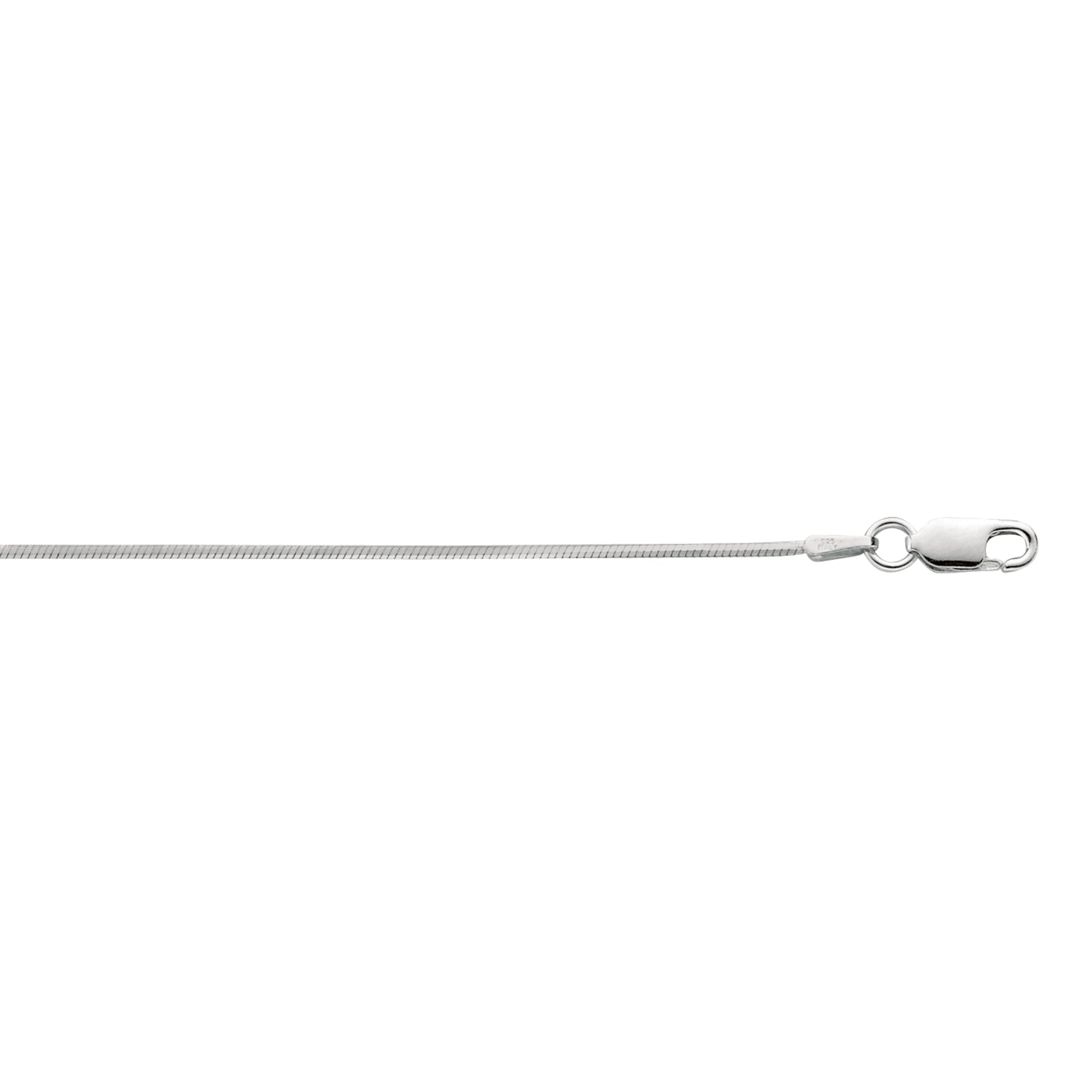 Royal Chain Silver 1.2mm Octogonal Snake Chain AGROCT030