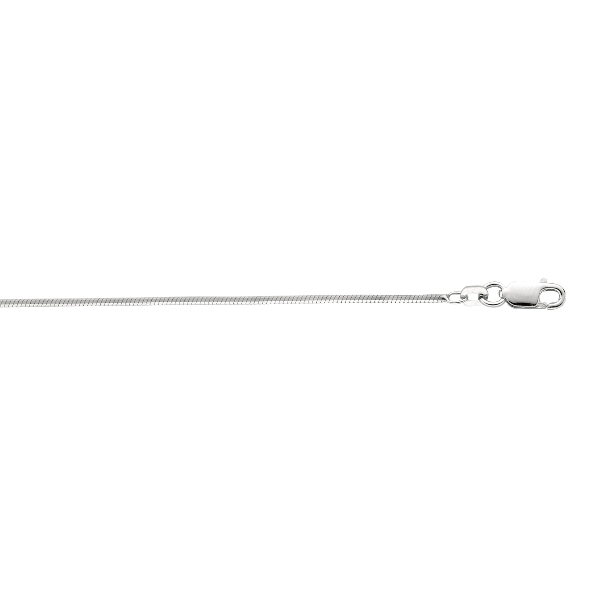 Royal Chain Silver 1.3mm Octogonal Snake Chain AGROCT035