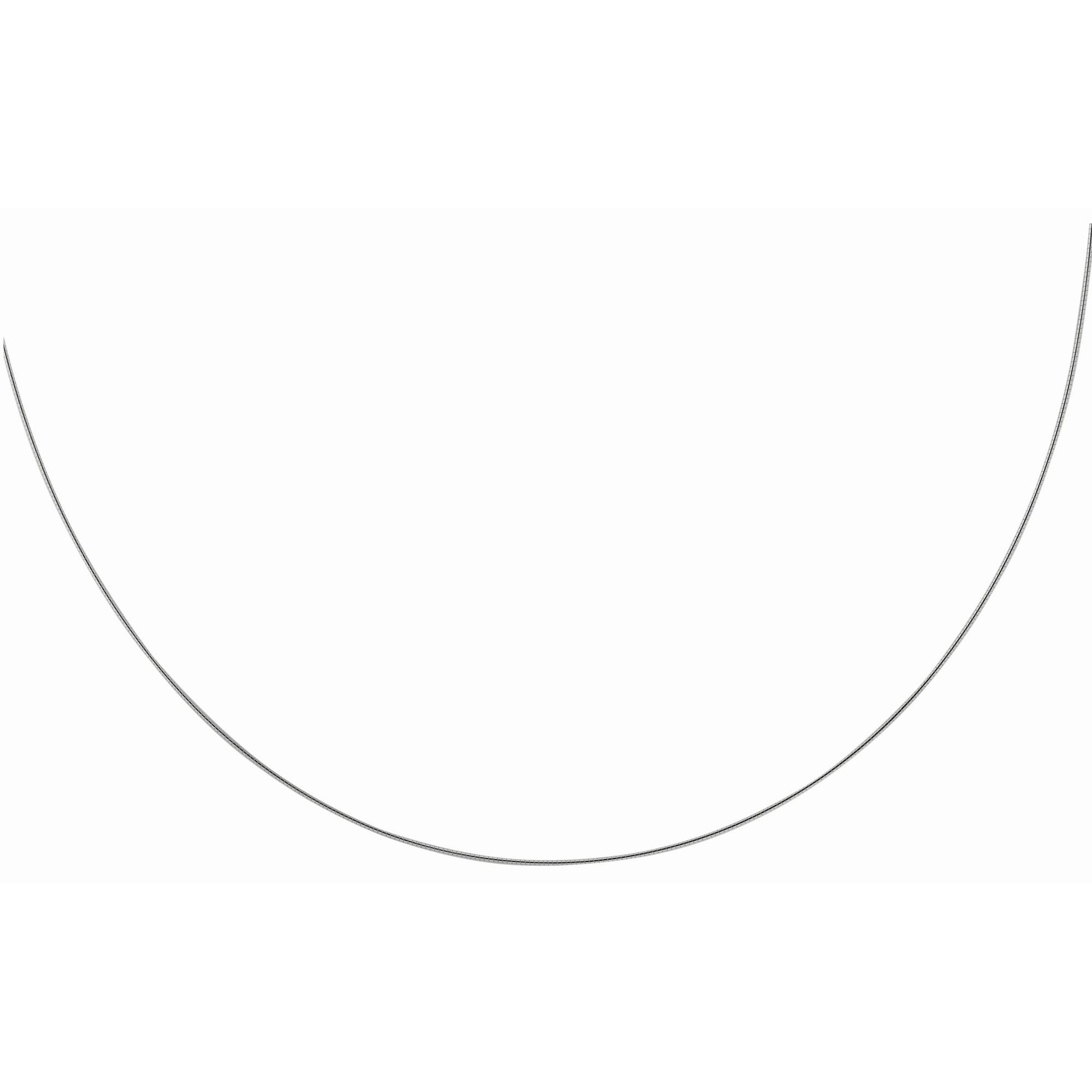 Royal Chain Silver 1.55mm Round Omega Chain AGRROMD150