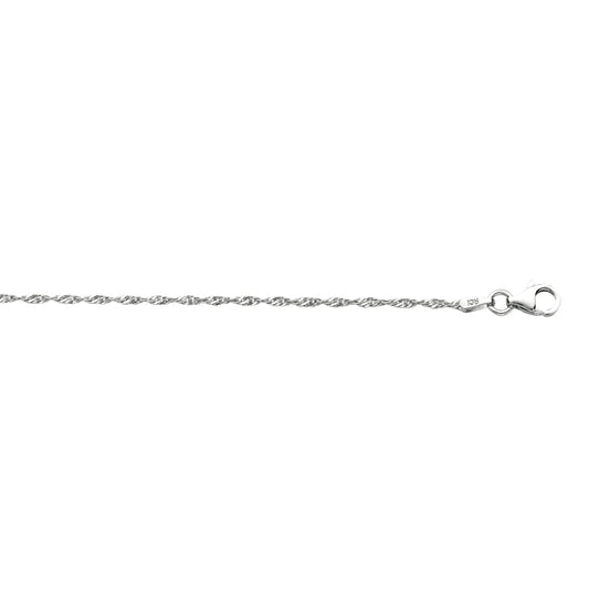 Royal Chain Silver 1.5mm Singapore Chain AGRSING025