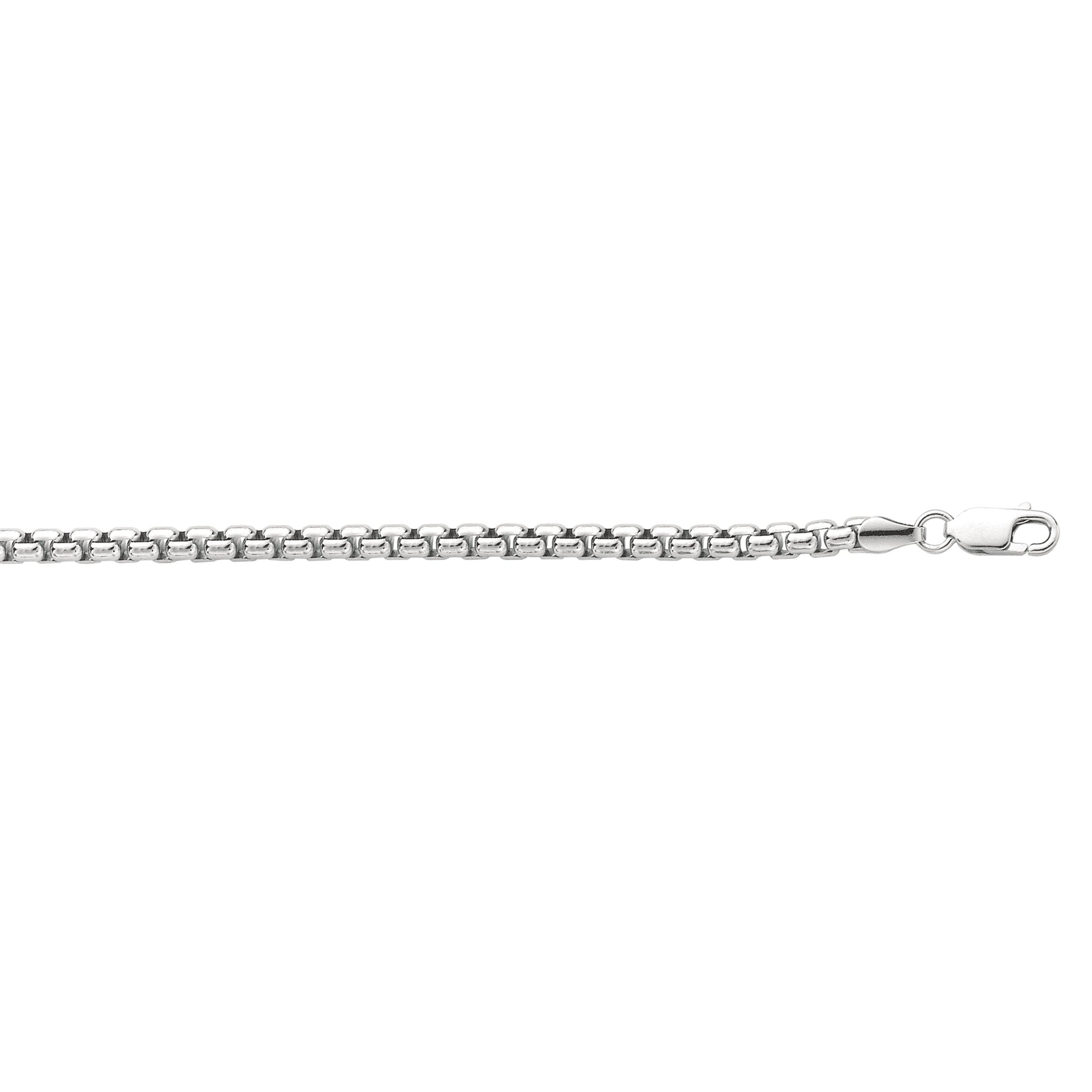 Royal Chain Silver 3.80mm Round Box Chain  AGW639