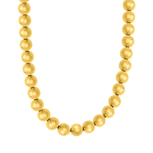 Royal Chain Silver Plated Bold Bead Necklace AGYC17839