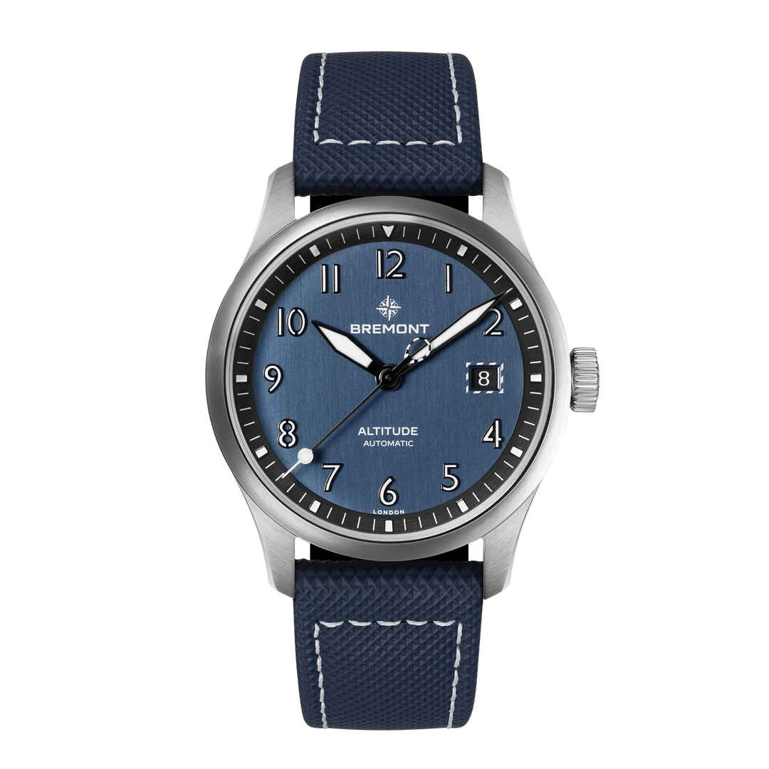 Bremont Altitude 39mm Blue Dial Leather Strap ALT39-DT-SS-BL-L-S