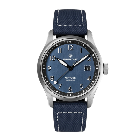 Bremont Altitude 39mm Blue Dial Leather Strap ALT39-DT-SS-BL-L-S