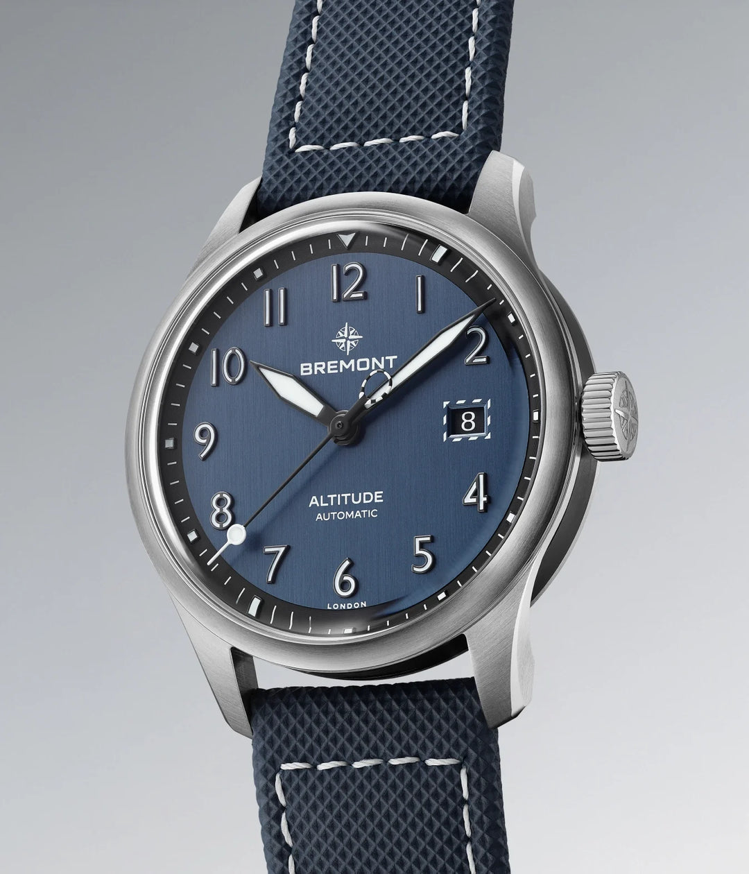 Bremont Altitude 39mm Blue Dial Leather Strap ALT39-DT-SS-BL-L-S