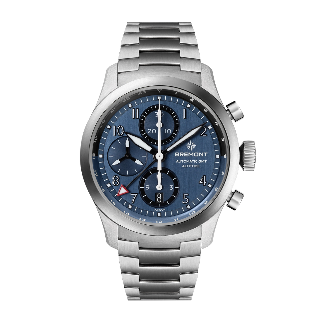 Bremont Altitude 42mm Chronograph GMT Blue Dial Bracelet ALT42-CHR-G-SS-BL-B