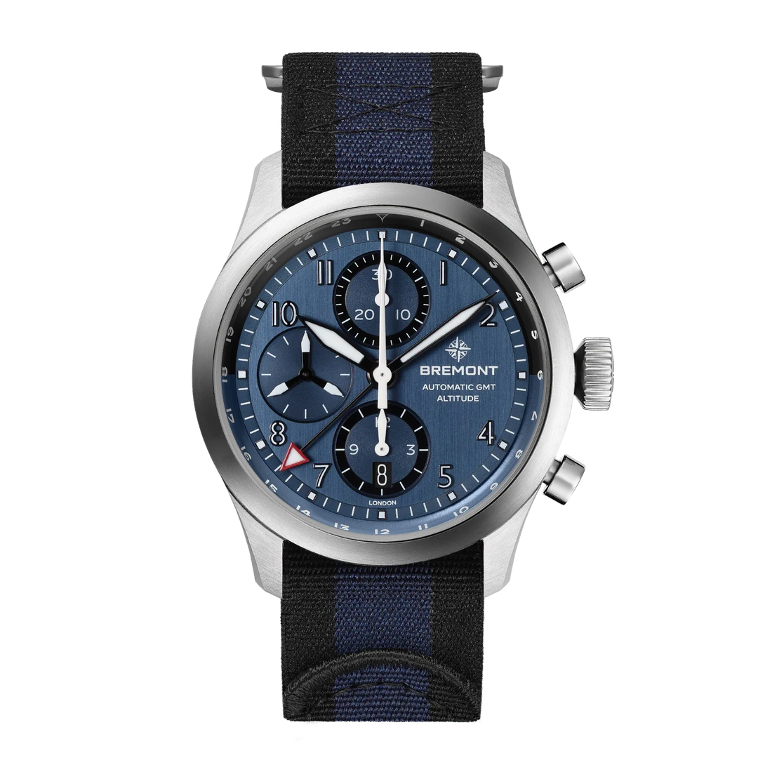 Bremont Altitude 42mm Chronograph GMT Blue Dial Nato Strap ALT42-CHR-G-SS-BL-N-S