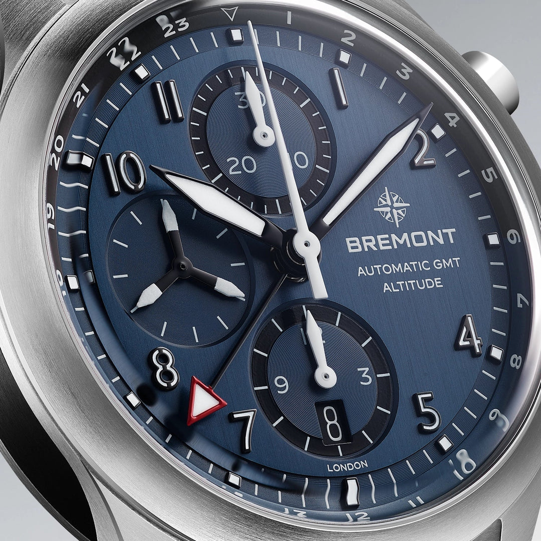 Bremont Altitude 42mm Chronograph GMT Blue Dial Nato Strap ALT42-CHR-G-SS-BL-N-S