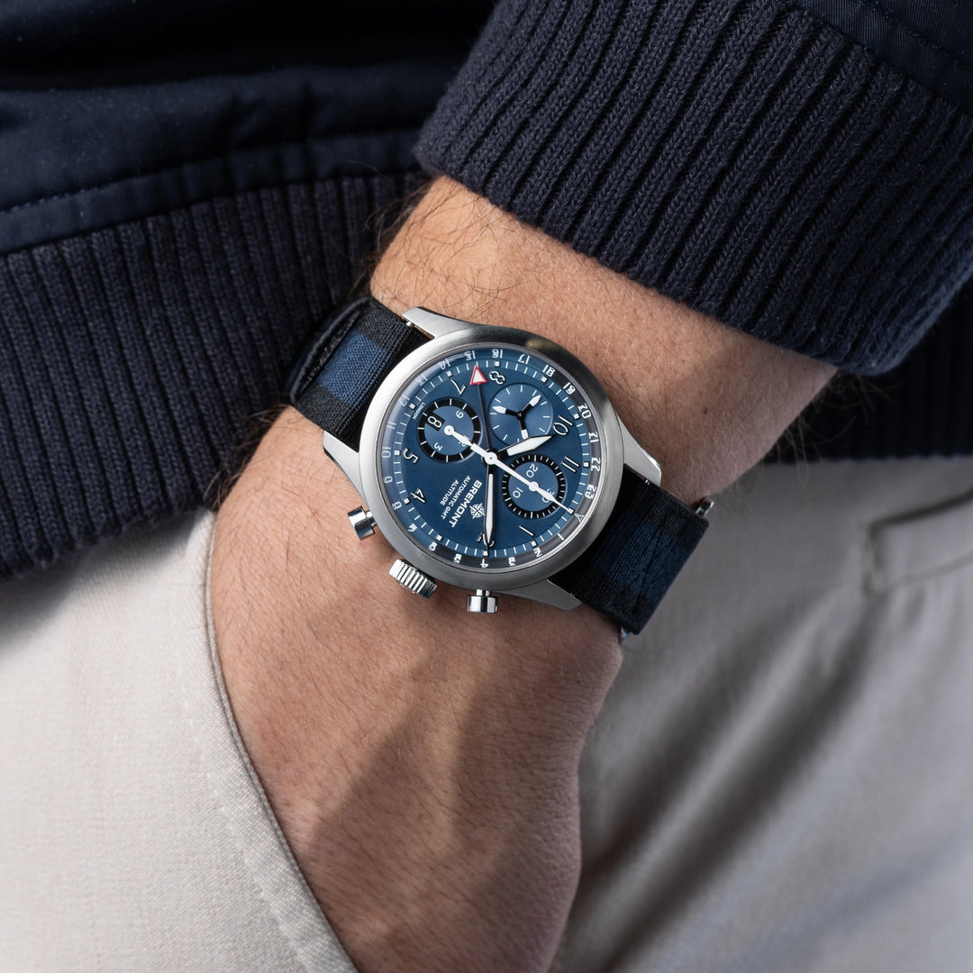 Bremont Altitude 42mm Chronograph GMT Blue Dial Nato Strap ALT42-CHR-G-SS-BL-N-S