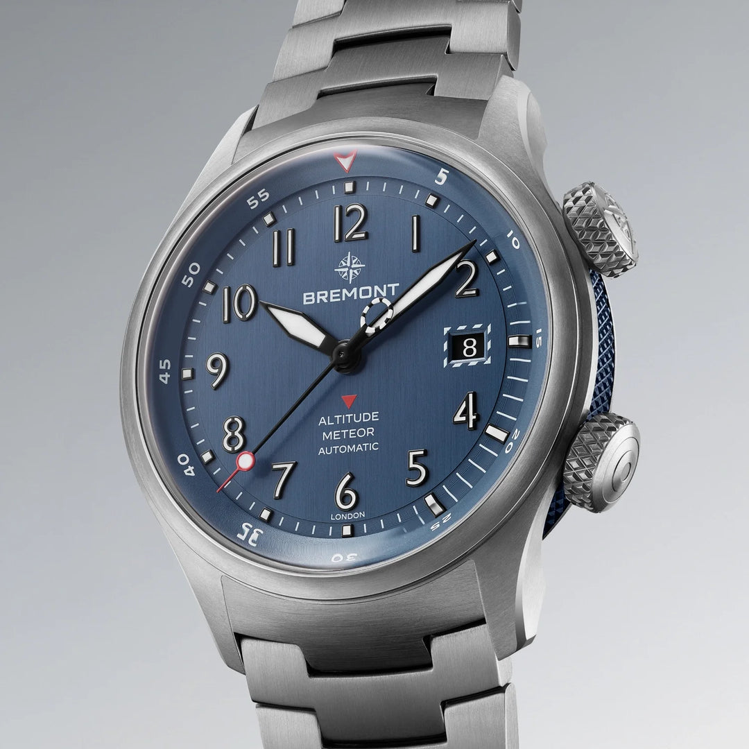 Bremont Altitude MB Meteor Blue Dial Blue Barrel Bracelet ALT42-MT-TI-BLBL-B