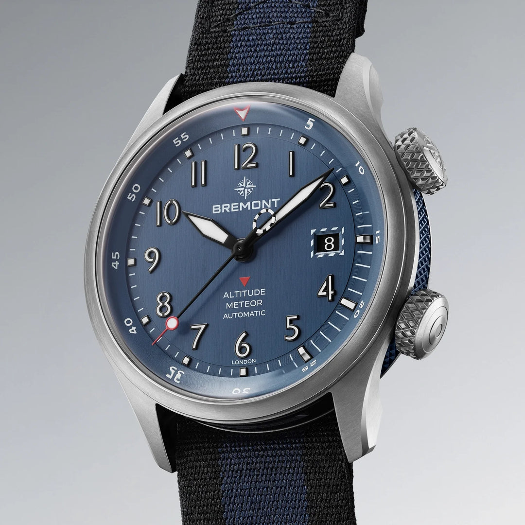 Bremont Altitude MB Meteor Blue Dial Blue Barrel Nato Strap ALT42-MT-TI-BLBL-N-S