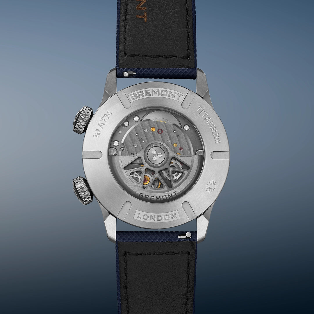 Bremont Altitude MB Meteor Blue Dial Blue Barrel Leather Strap ALT42-MT-TI-BLBL-L-S