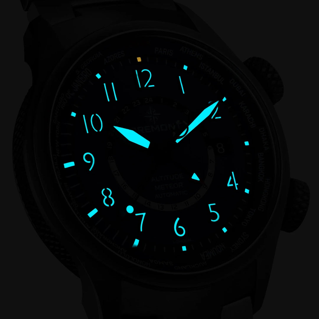 Bremont Altitude MB Meteor Time Zones Blue Dial Bracelet ALT42-MT-Z-TI-BLBL-B