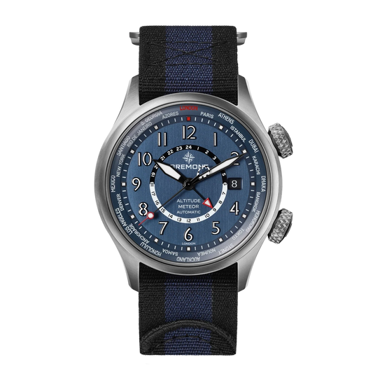 Bremont Altitude MB Meteor Time Zones Blue Dial Nato Strap ALT42-MT-Z-TI-BLBL-N-S