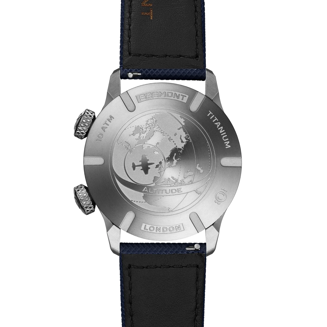 Bremont Altitude MB Meteor Time Zones Blue Dial Leather Strap ALT42-MT-Z-TI-BLBL-L-S