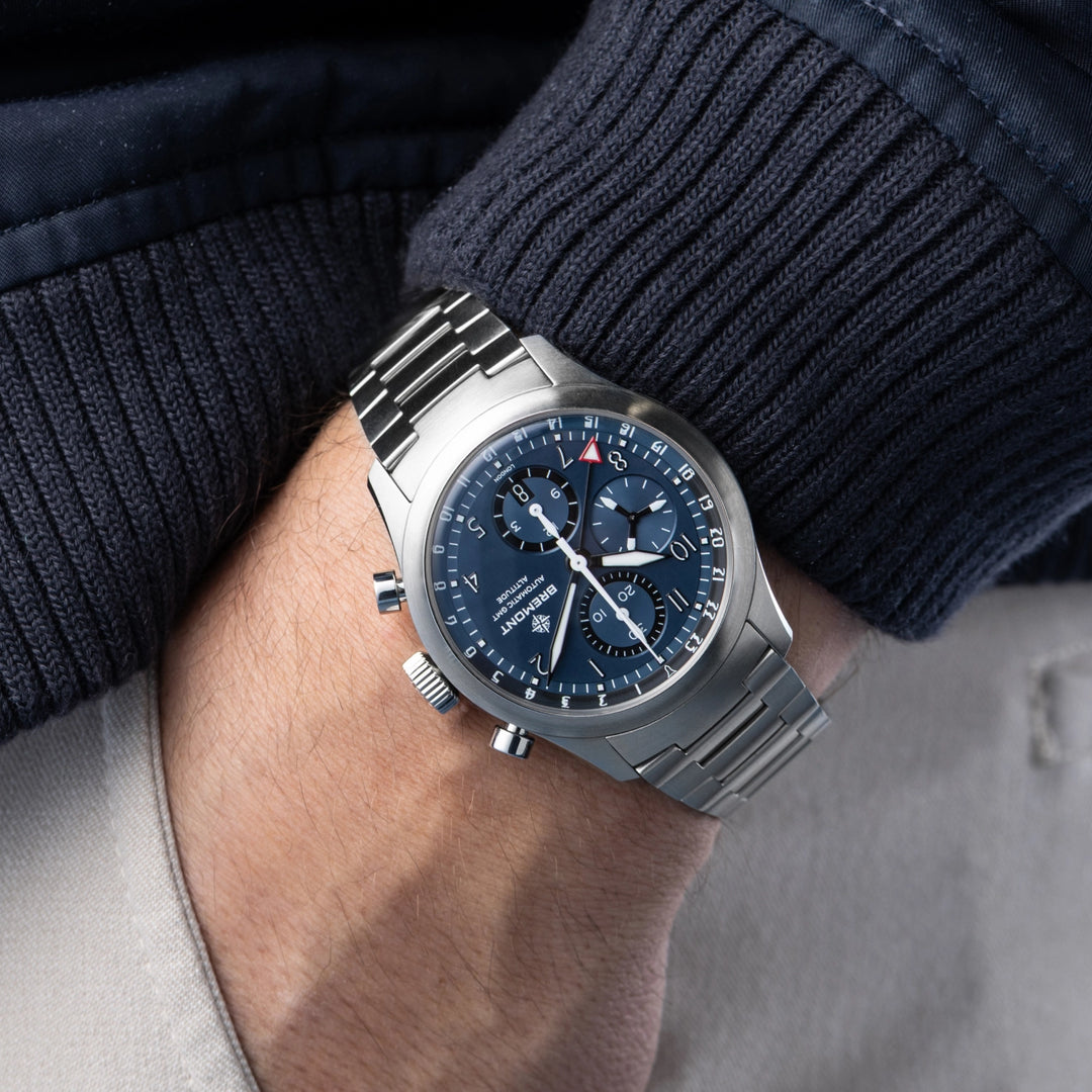 Bremont Altitude 42mm Chronograph GMT Blue Dial Bracelet ALT42-CHR-G-SS-BL-B
