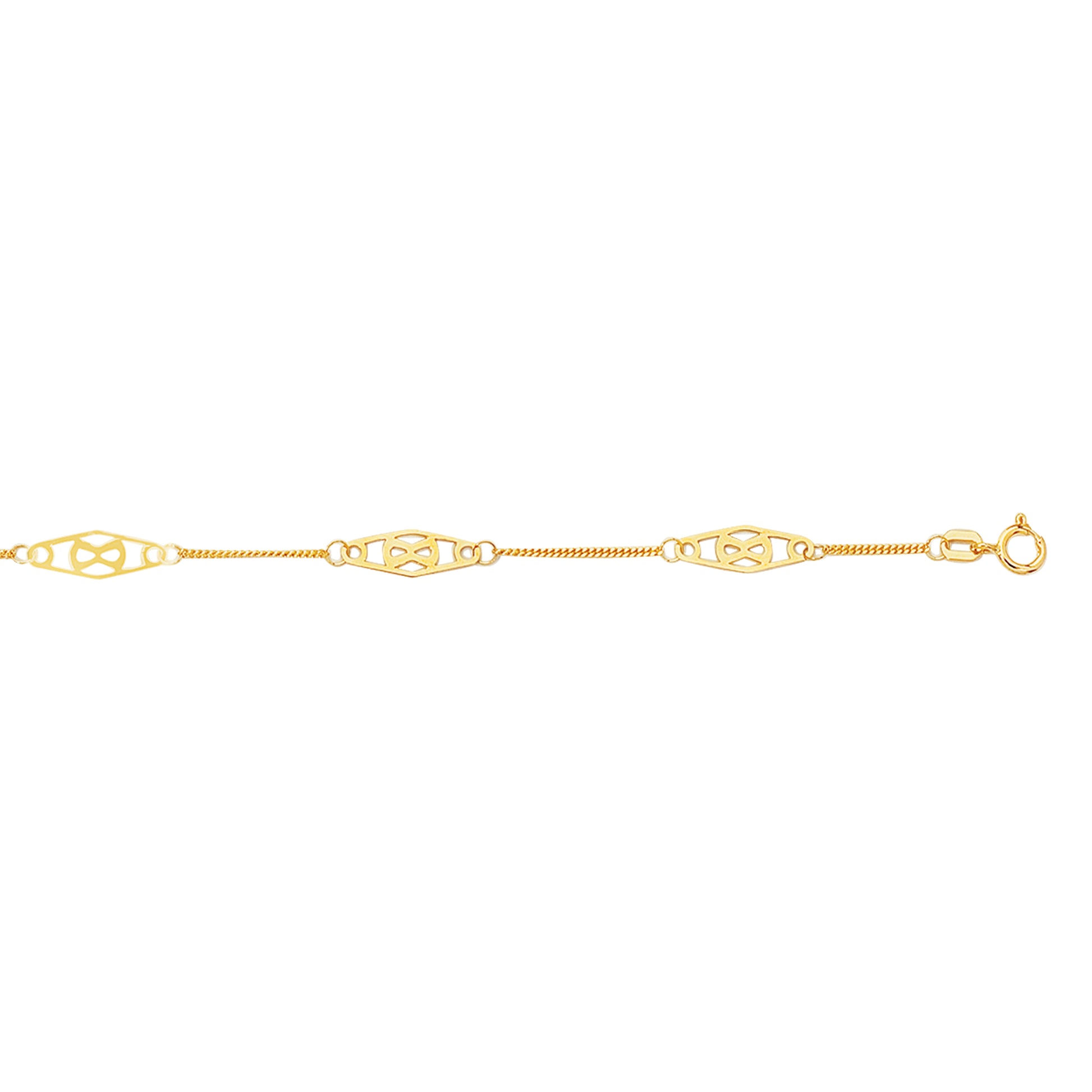 Royal Chain 14K Gold Infinity Anklet ANK138