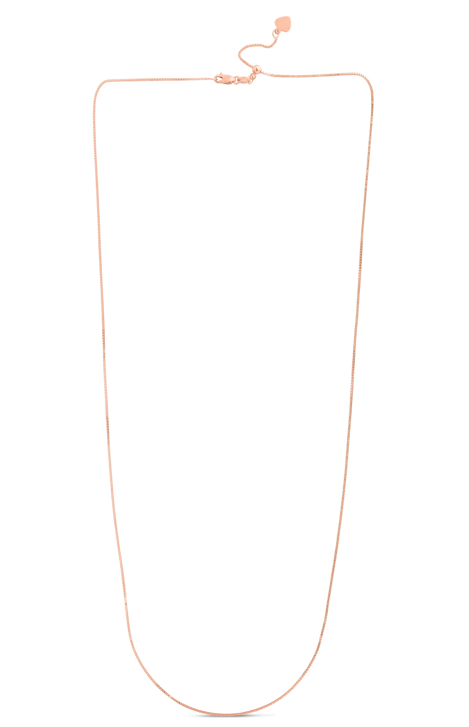 Royal Chain 14K Gold 0.68mm Adjustable Box Chain APBOX015