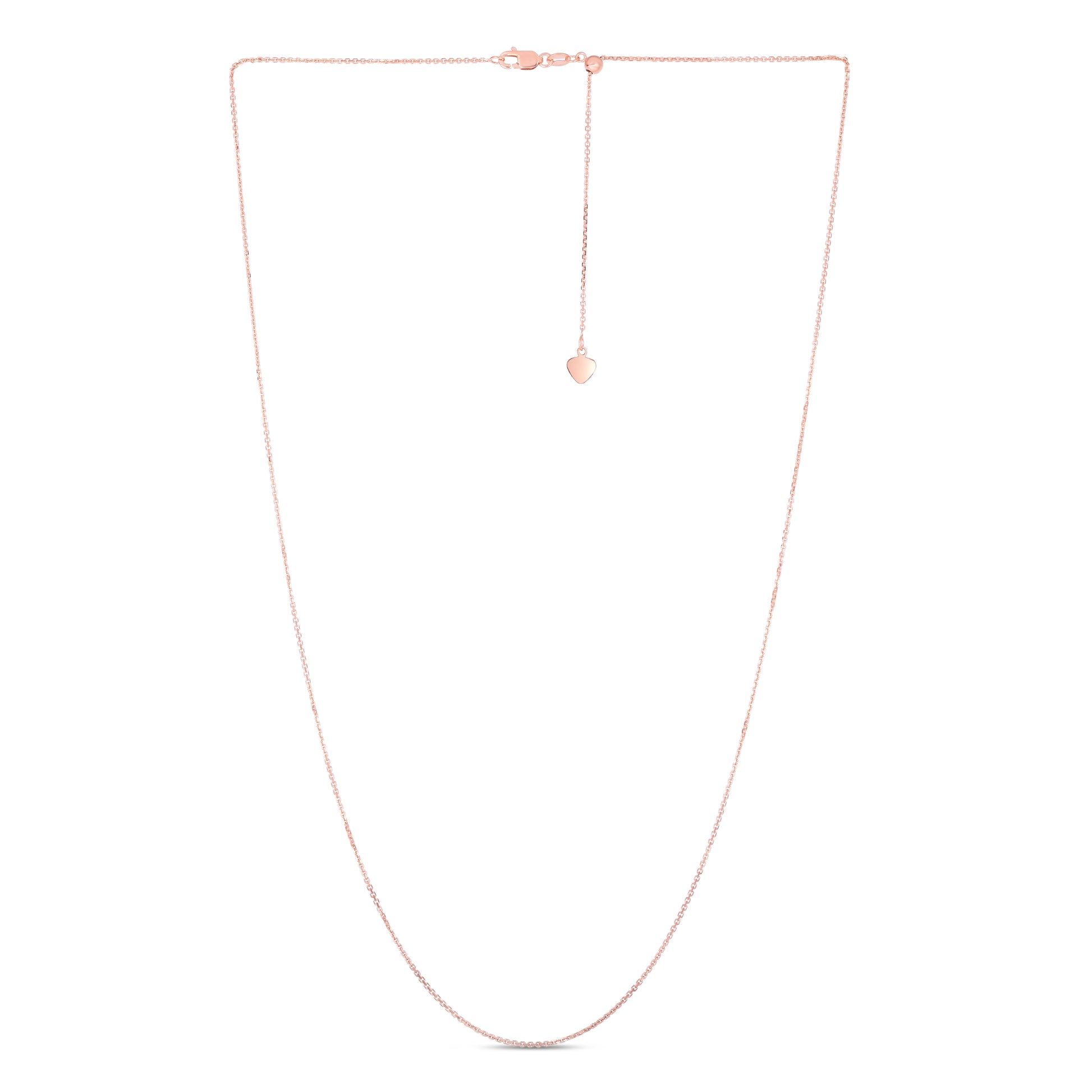 Royal Chain 14K Gold 1.1mm Adjustable Diamond Cut Cable Chain APKCAB1