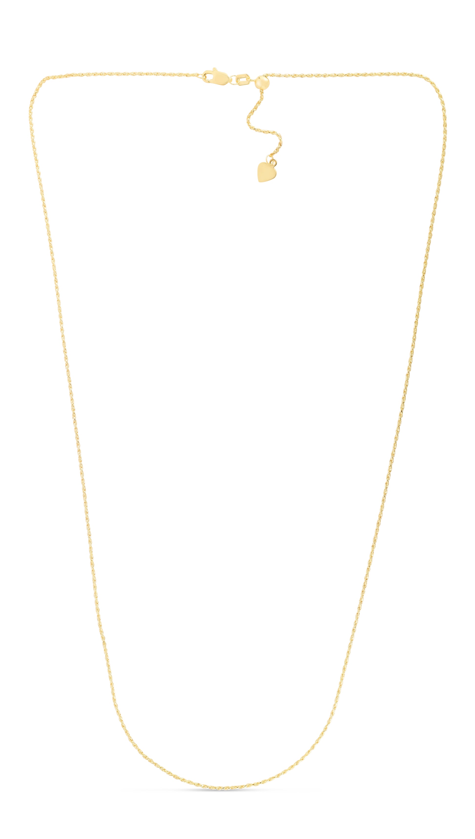 Royal Chain 14K Gold 0.95mm Adjustable Rope Chain AROY1