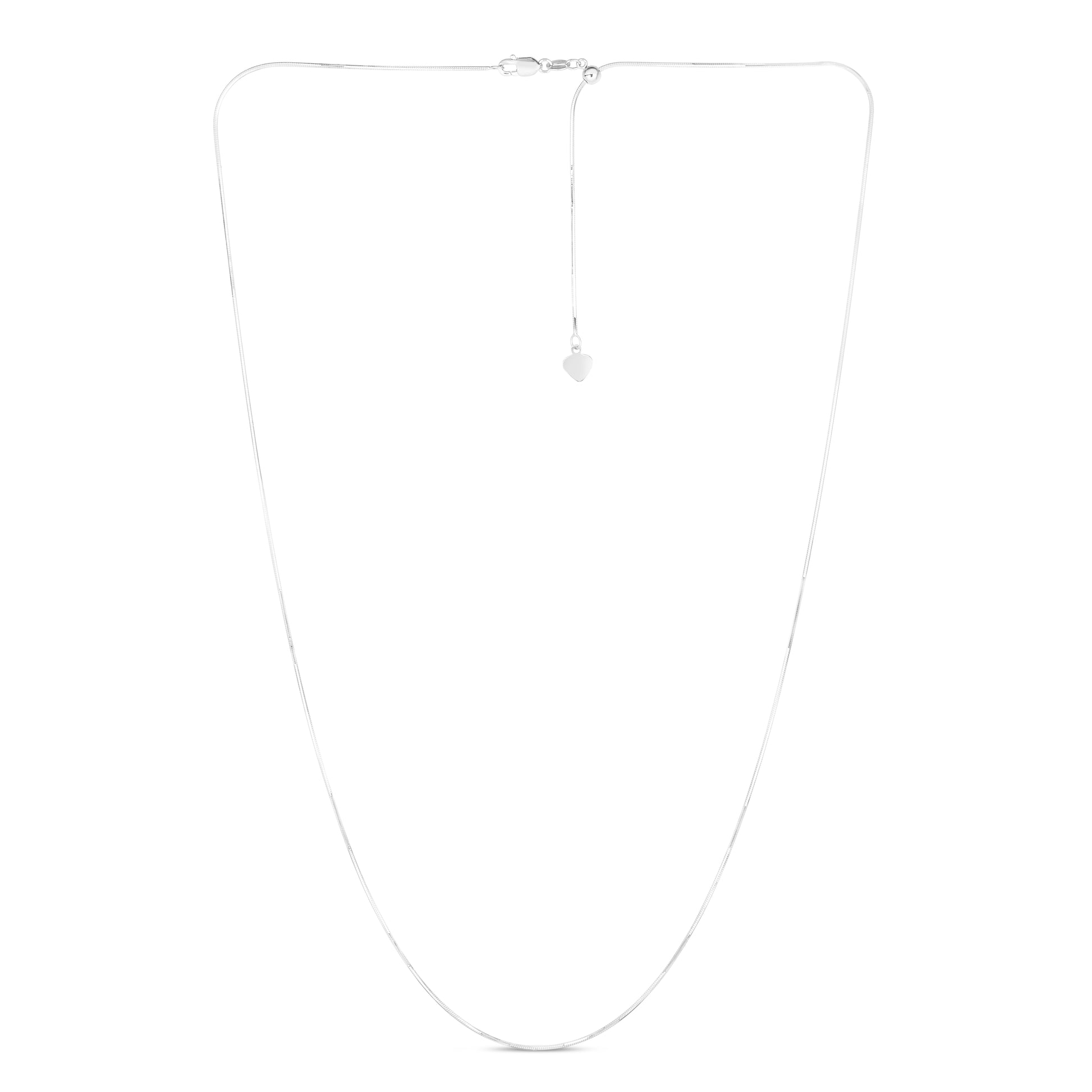 Royal Chain 14K Gold 0.80mm Adjustable Octagonal Snake Chain AWOCT1
