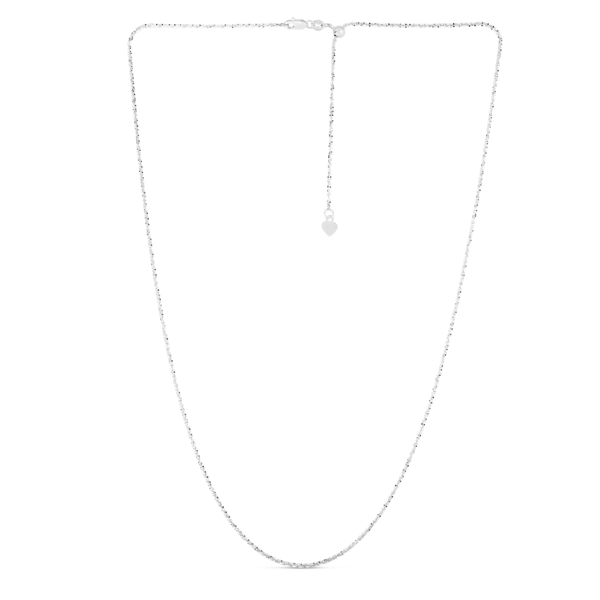 Royal Chain 14K Gold 1.2mm Adjustable Sparkle Chain AWSC025