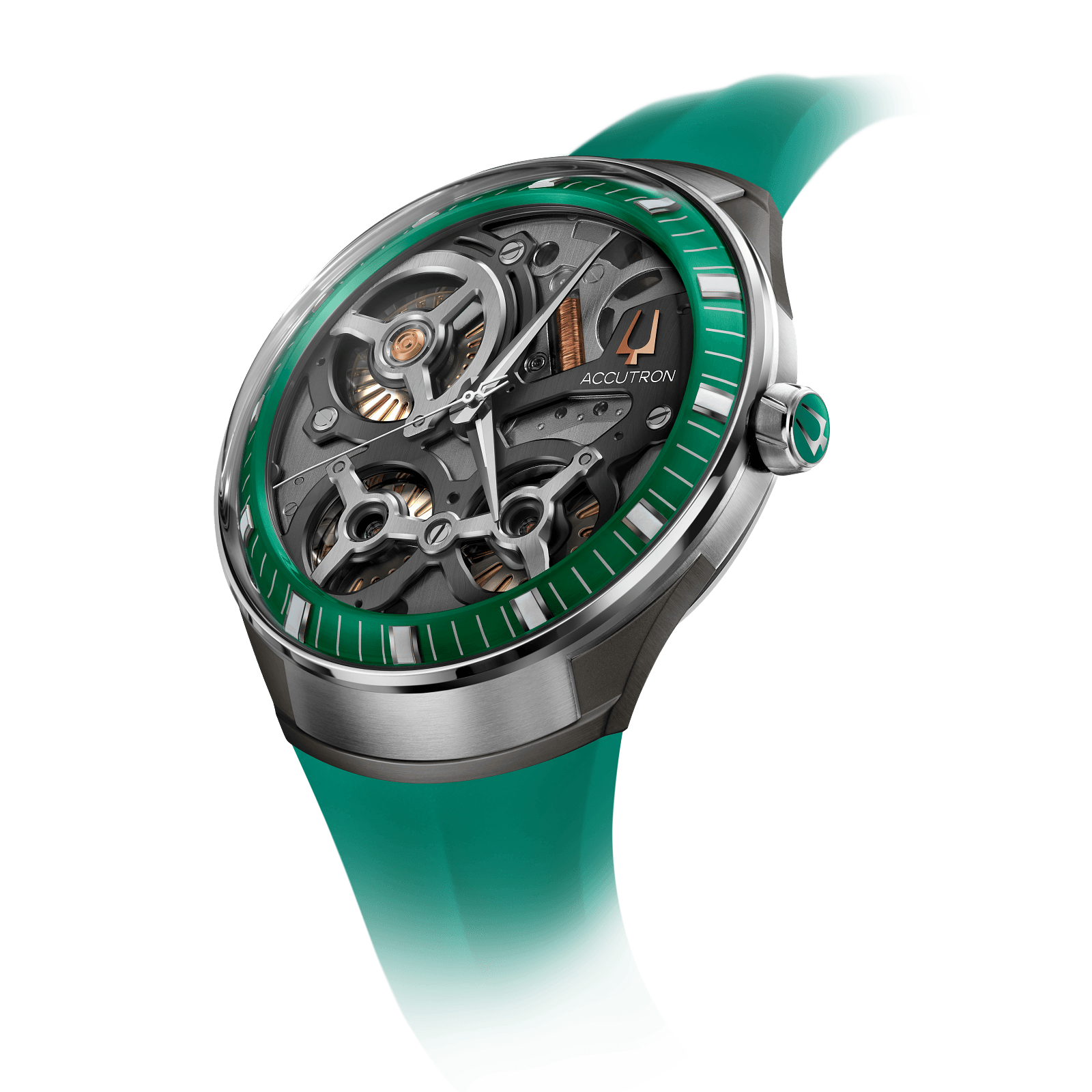 Accutron Stainless Steel Electrostatic Mens Watch 2ES8A001A