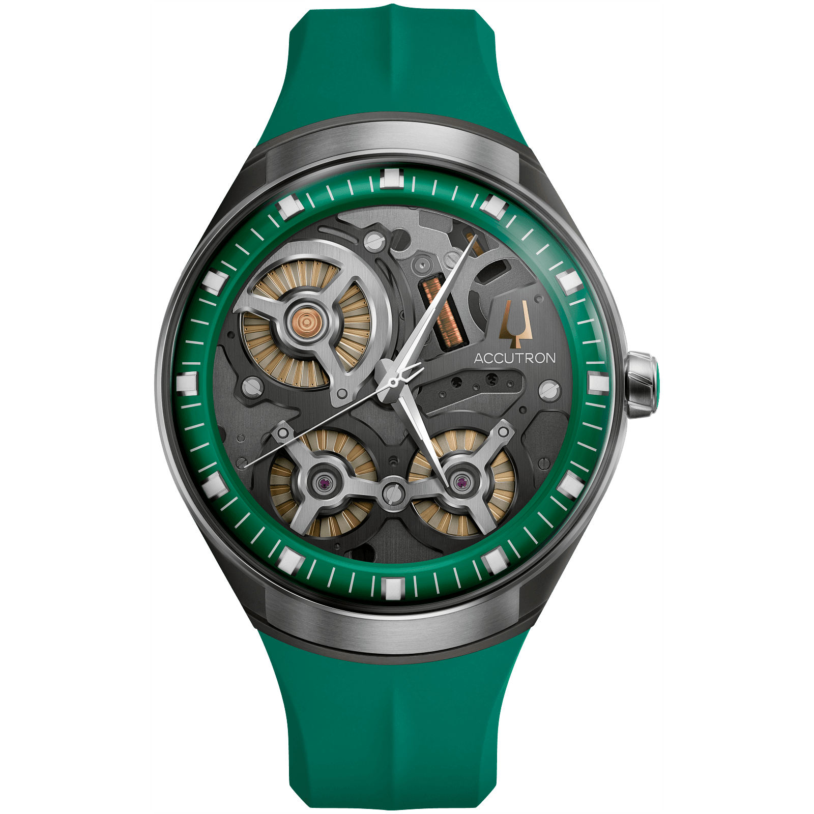 Accutron Stainless Steel Electrostatic Mens Watch 2ES8A001A