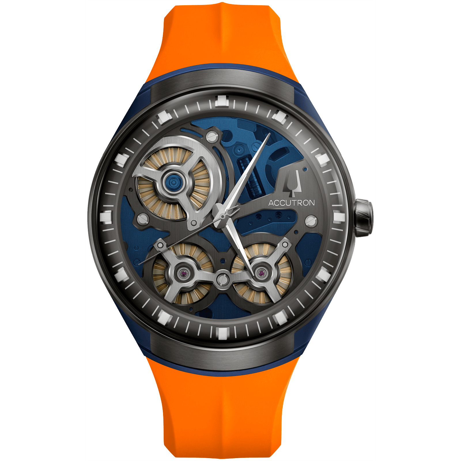 Accutron Stainless Steel Electrostatic Mens Watch 2ES8A004A