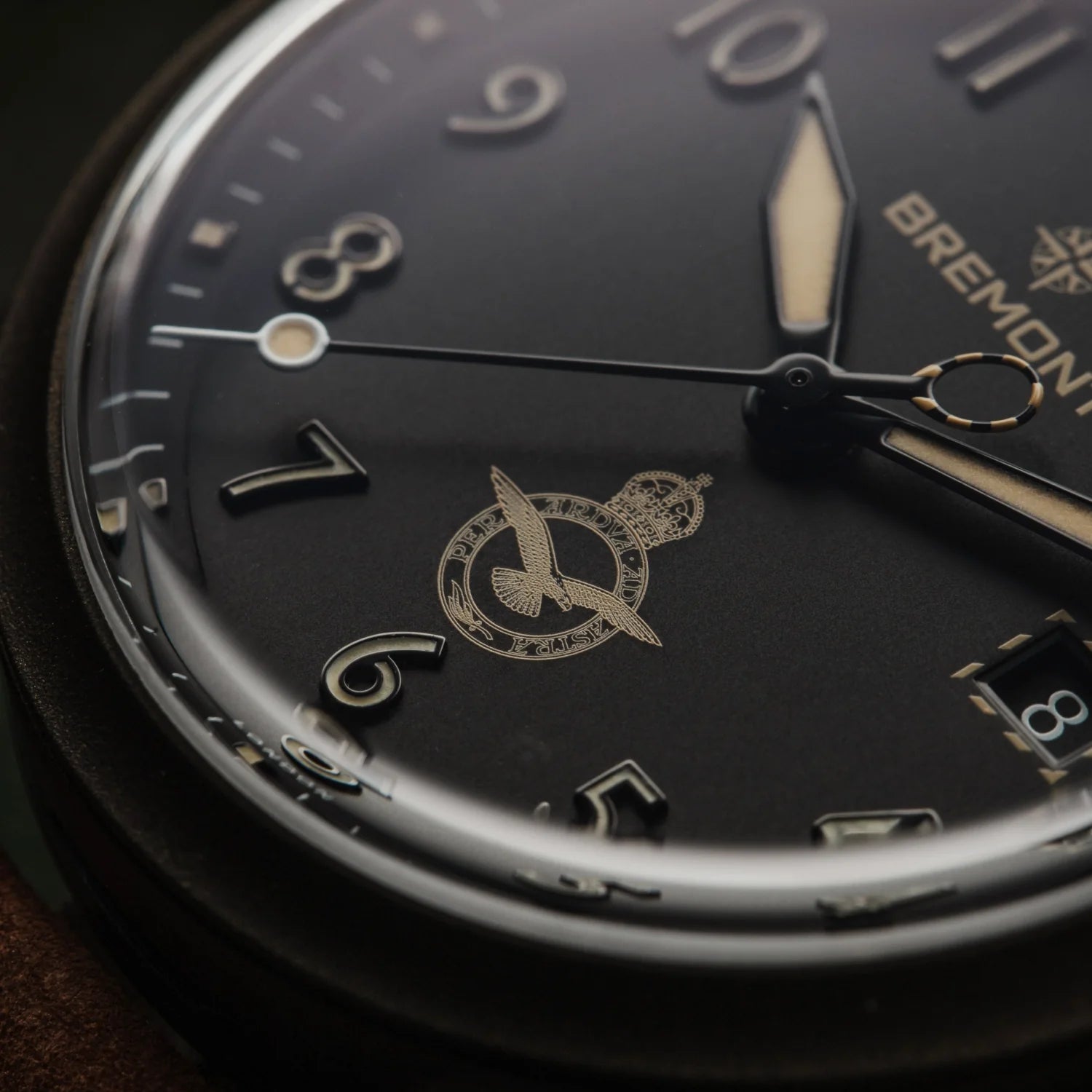 Bremont HMAF Altitude 39mm Date Leather Strap ALT39-DT-SSBC-HMAF-L-S