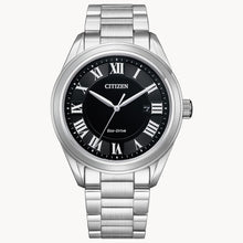 Load image into Gallery viewer, Citizen Arezzo Black Dial Silver-Tone Stainless Steel
