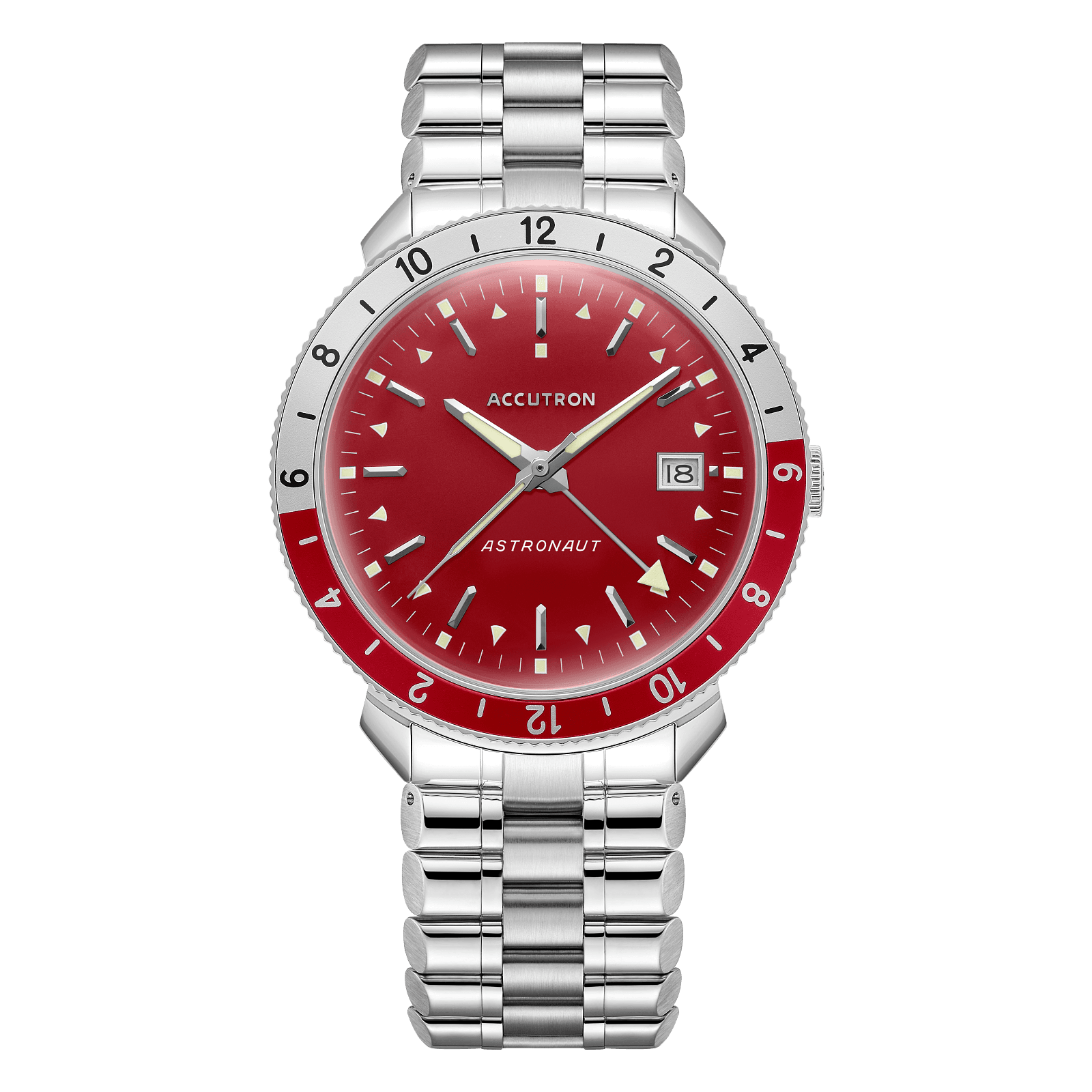 Accutron Stainless Steel Electrostatic Mens Watch 26B206