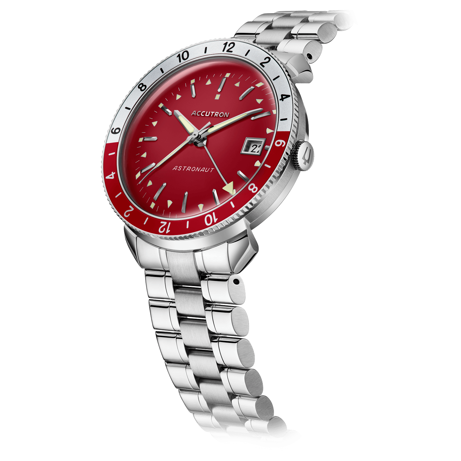 Accutron Stainless Steel Electrostatic Mens Watch 26B206