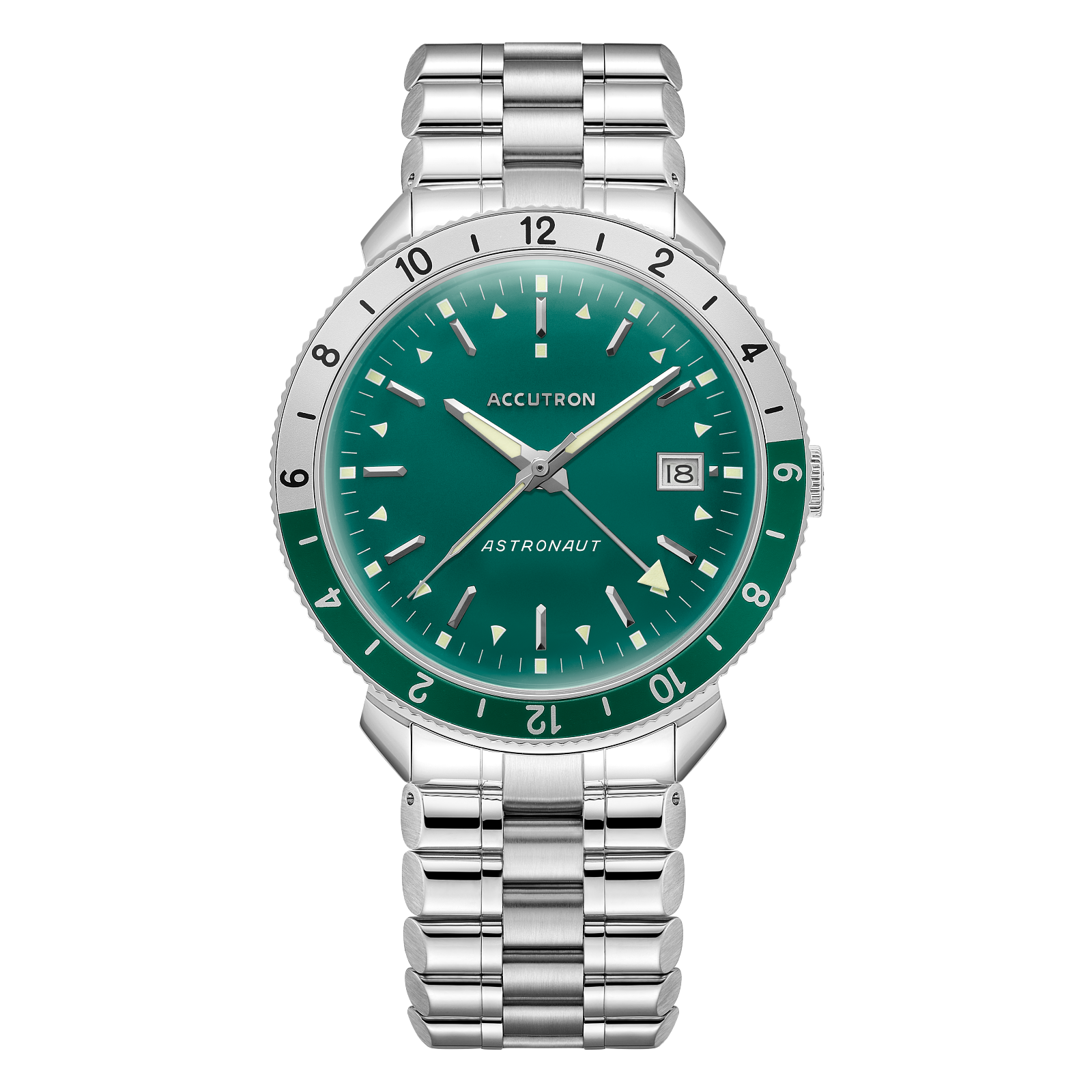 Accutron Stainless Steel Electrostatic Mens Watch 26B205