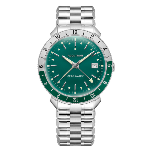 Accutron Stainless Steel Electrostatic Mens Watch 26B205