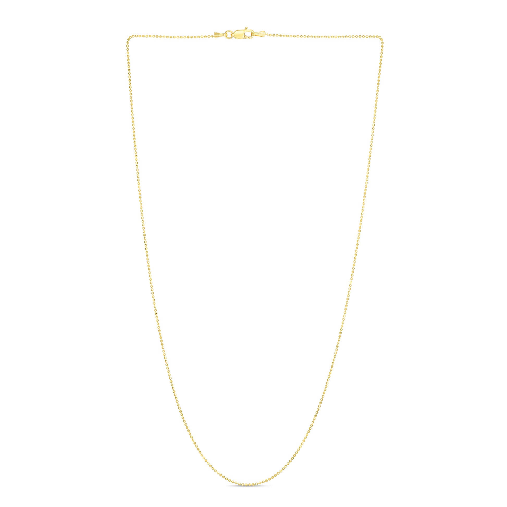 Royal Chain 14K Gold 1.1mm Diamond Cut Bead Chain BEAD080