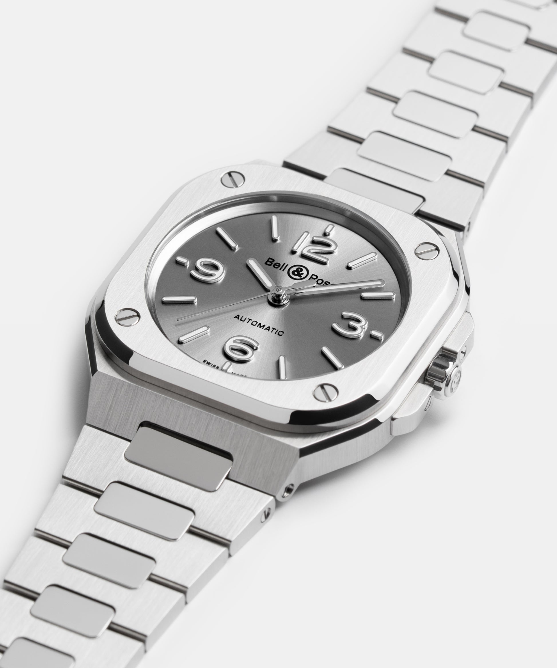 Bell & Ross BR-05 36 mm Grey Steel 36 mm BR03A-LM-SKCE/SRB
