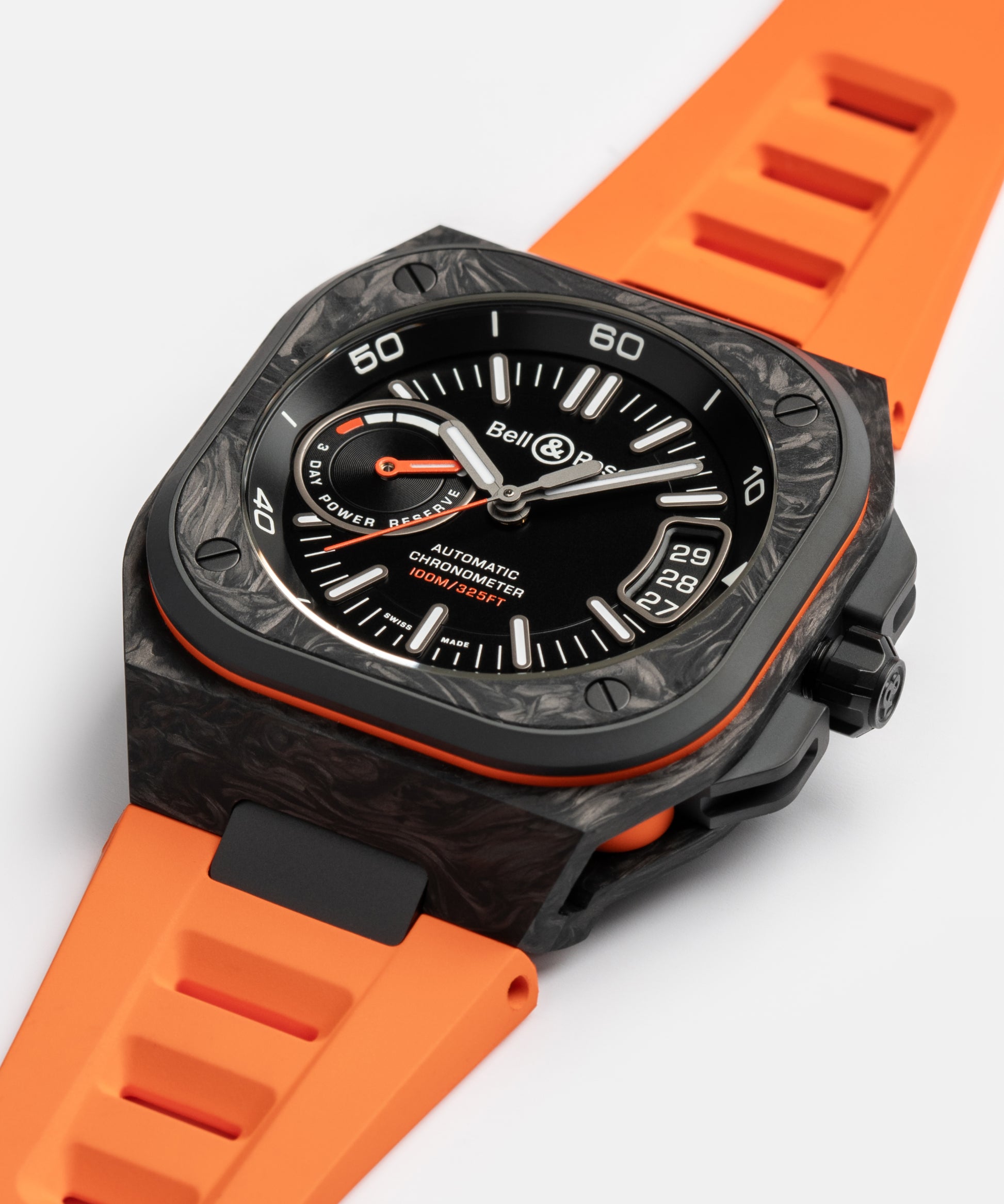 Bell & Ross BR-X5 Carbon Orange BR0394-BTR-CE/SCA