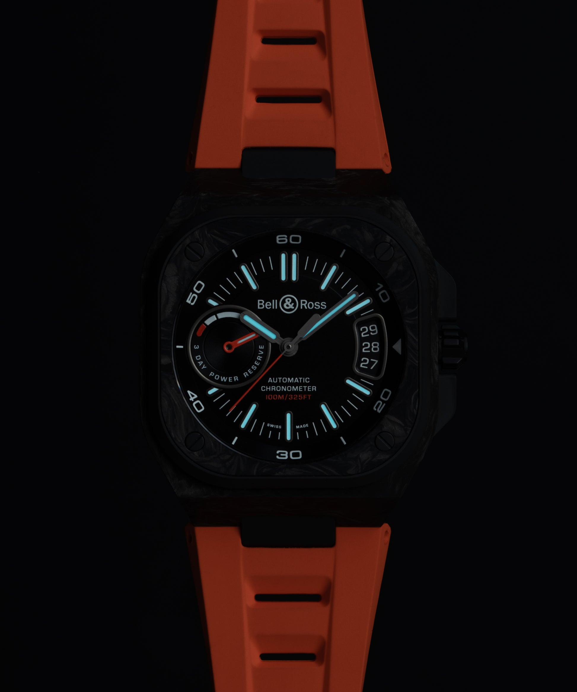 Bell & Ross BR-X5 Carbon Orange BR0394-BTR-CE/SCA