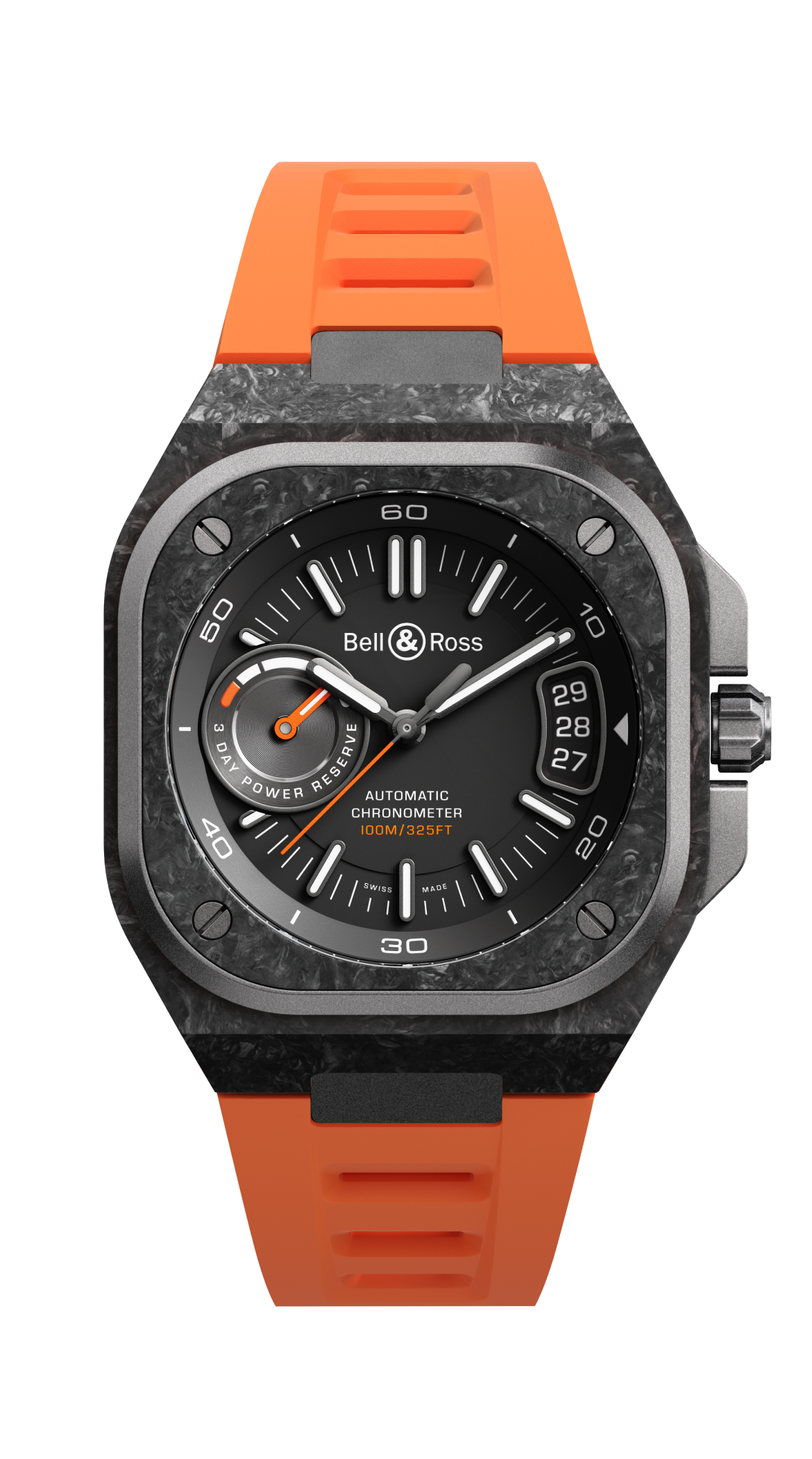 Bell & Ross BR-X5 Carbon Orange BR0394-BTR-CE/SCA